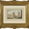 Abraham Rademaker, Antike Ruinen, Original Aquarell, 18. Jh