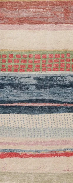 Abstract Art Läufer in polychromen Farbtönen von Rug&Kelim