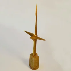 Abstrakte Aerodynamische Bronzeskulptur, Niederländisch, 1977