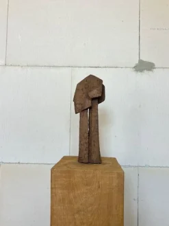 Abstrakte Skulptur aus Schamotte, 1960er