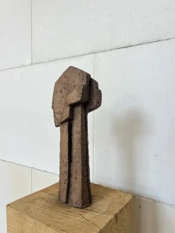 Abstrakte Skulptur aus Schamotte, 1960er