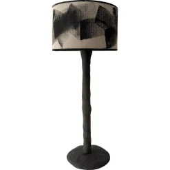 Abstrakte Tischlampe aus Holz von Atelier Monochrome