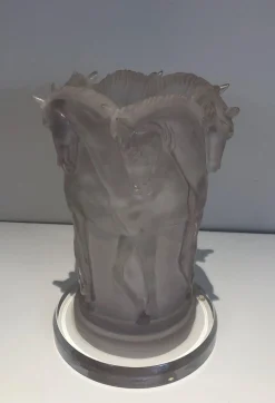 Acrylglas Horses Lampe im Stil von Lalique