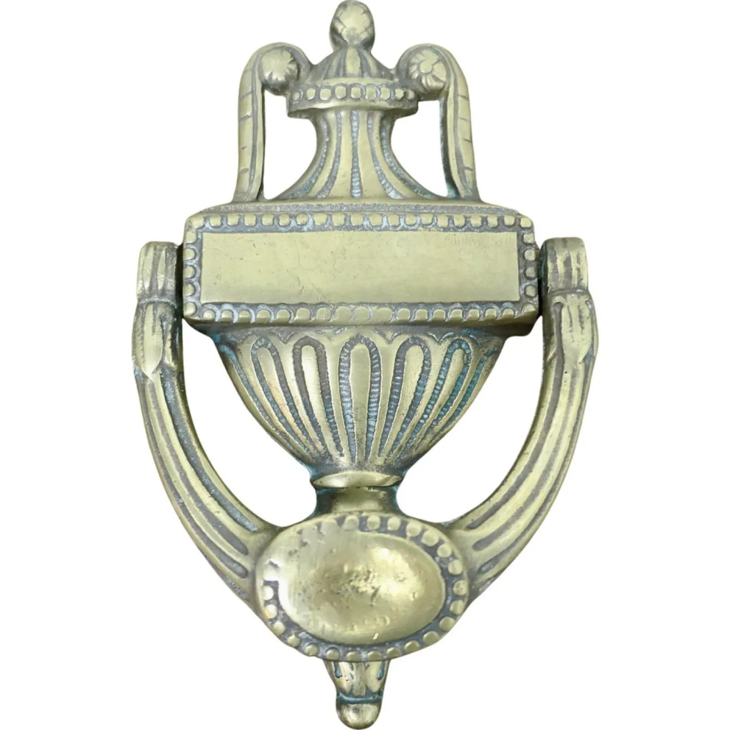 Adams Türklopfer aus Messing mit Urne, 19. Jh., 1880er