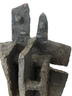 After Alicia Penalba, Brutalistische Modernistische Skulptur, 1955, Clay