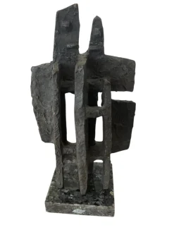 After Alicia Penalba, Brutalistische Modernistische Skulptur, 1955, Clay