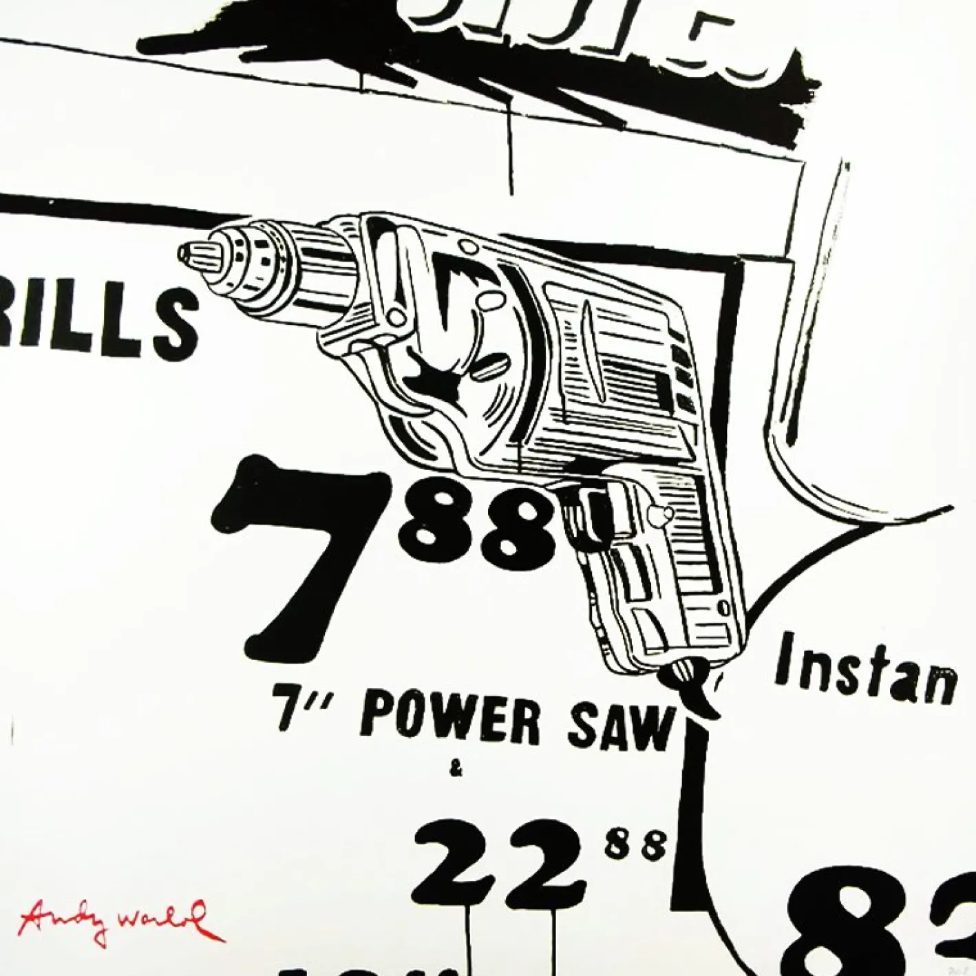 After Andy Warhol, Drills, 1980er, Lithographie