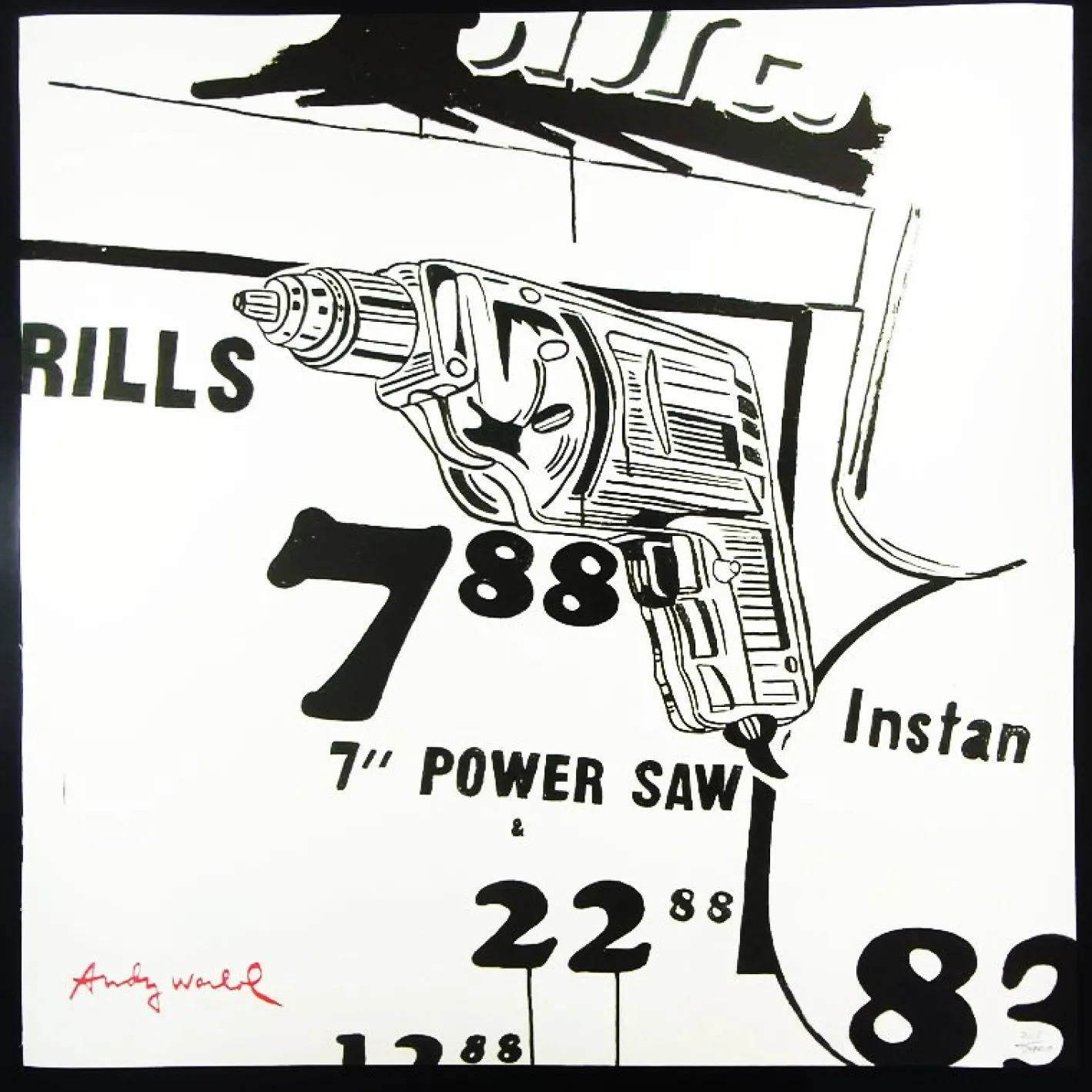 After Andy Warhol, Drills, 1980er, Lithographie