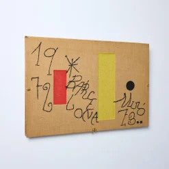 After Joan Miró, Barcelona, 1973 Lithographie in limitierter Auflage auf Sackleinen