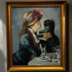 After Renoir, Luncheon On The Boating Park, Ölgemälde auf Leinwand