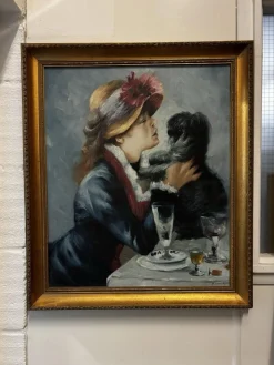 After Renoir, Luncheon On The Boating Park, Ölgemälde auf Leinwand