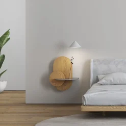 Alba L Ovaler Nachttisch von Daniel García Sánchez für Woodendot