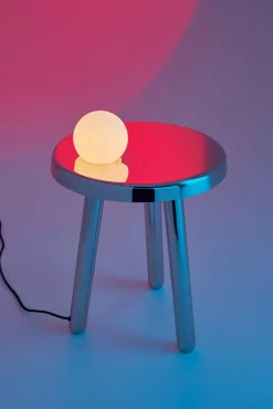 Alby Petrolgrüner Albi Tisch mit Lampe von Mason Editions