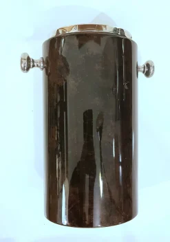 Aldo Tura zugeschriebener Weinkühler aus Ziegenleder, 1960er, 2er Set