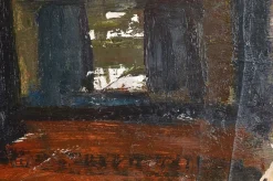 Aleksandr Rodin, Doppelseitige Landschaft, 1980er, Öl auf Karton