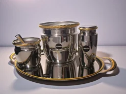 Alessi Mercurio Barwaren Set aus Edelstahl, 1970er, 5er Set