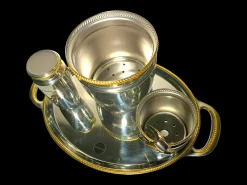 Alessi Mercurio Barwaren Set aus Edelstahl, 1970er, 5er Set