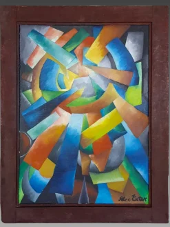 Alexandra Exter, Moderne Konstruktivistische Komposition, 1918, Ölgemälde