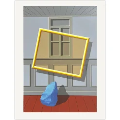 Alexis Keunen, Hommage À Magritte I, 1983, Siebdruck