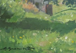 Alfejs Bromults, Sommertag, Öl auf Karton