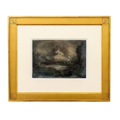 Alfred Kubin, Chinesisches Grab, 1906, Gouache