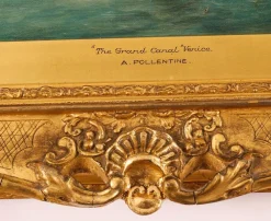 Alfred Pollentine, Canal Grande Venedig, 19. Jh., Antike Ölgemälde, Gerahmtes 2er Set