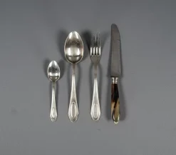 Alpacca Besteck Modell Veritable, 1920er, 48er Set