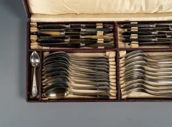 Alpacca Besteck Modell Veritable, 1920er, 48er Set