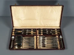 Alpacca Besteck Modell Veritable, 1920er, 48er Set