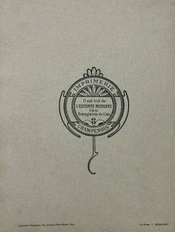 Alphonse Mucha, Cover für l'Estampe Moderne, Juli 1898, Lithographie