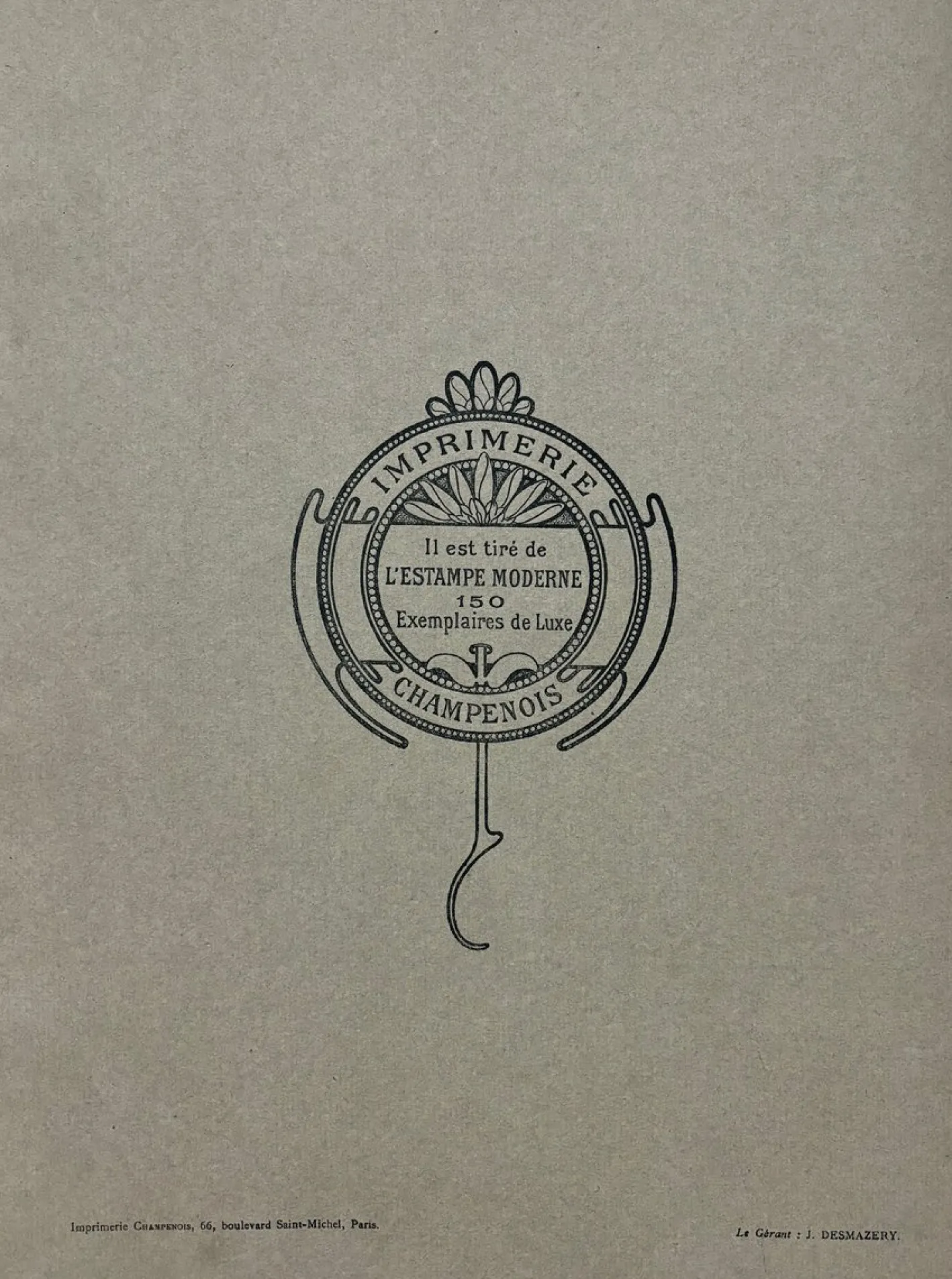 Alphonse Mucha, Cover für l'Estampe Moderne, November 1898, Lithographie