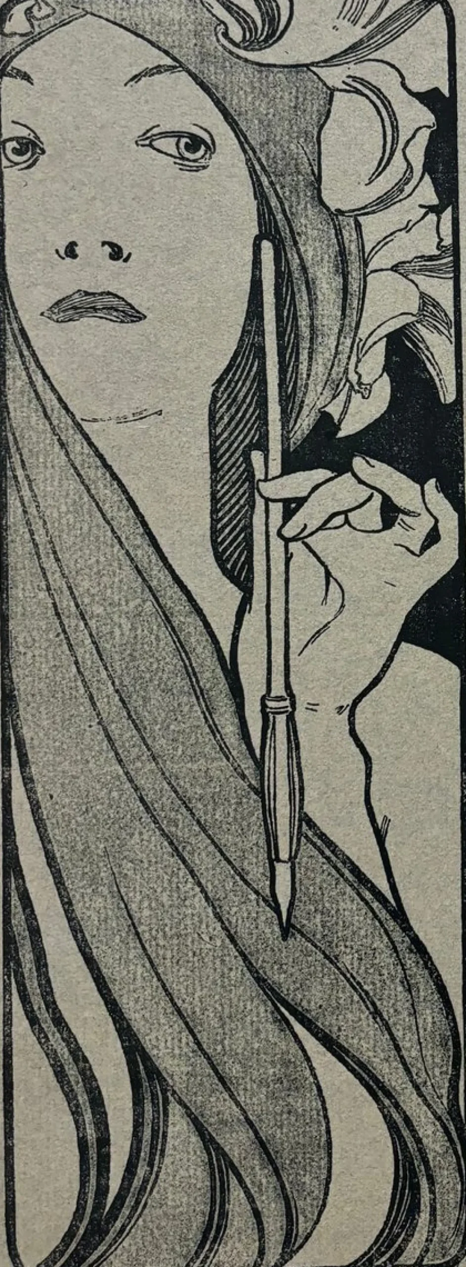 Alphonse Mucha, Cover für l'Estampe Moderne, November 1898, Lithographie
