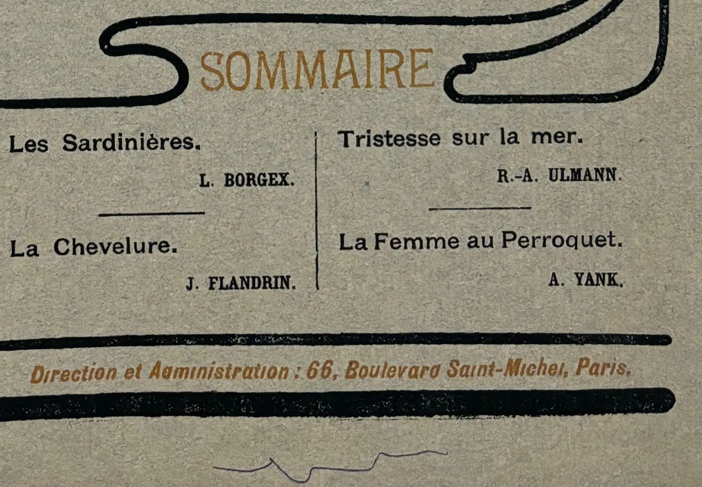 Alphonse Mucha, Cover für l'Estampe Moderne, November 1898, Lithographie