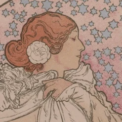 Alphonse Mucha, La Dame aux Camelias von Les Maîtres de L'Affiche, 1898, Original Lithographie