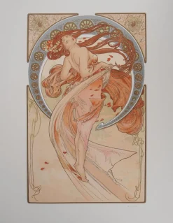 Alphonse Mucha, Les Arts: La Danse, Lithographie