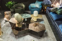 Alpi Verde Marmor Ruche Couchtisch von Giorgio Ragazzini für VGnewtrend