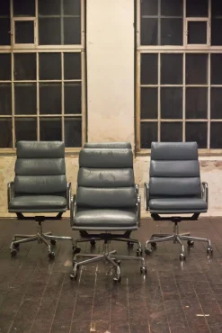 Aluminium Group Soft Pad Chair Modell EA437 von Eames