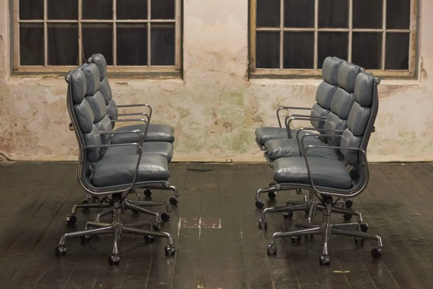 Aluminium Group Soft Pad Chair Modell EA437 von Eames