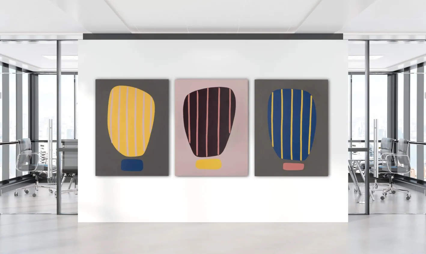 Amanda Andersen, Beaming III, Acrylmalerei auf Leinwand, 2020