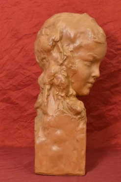 Amedeo Gennarelli, Art Deco Mutterschaftsskulptur, Terrakotta, 20. Jahrhundert