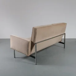 American Parallel Bar Armlehnstuhl & Sofa von Florence Knoll für Knoll Inc./Knoll International, 1960er, 2er Set