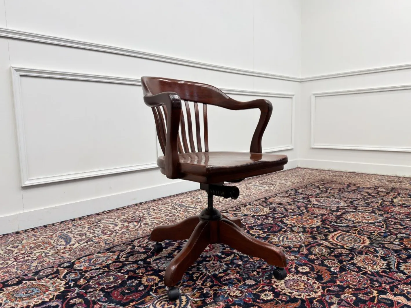 Amerikanischer Bürostuhl aus Teakholz