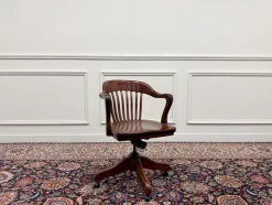 Amerikanischer Bürostuhl aus Teakholz
