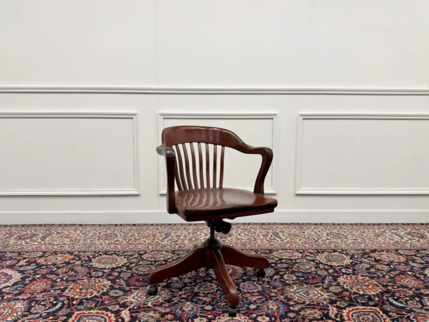 Amerikanischer Bürostuhl aus Teakholz
