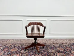 Amerikanischer Bürostuhl aus Teakholz