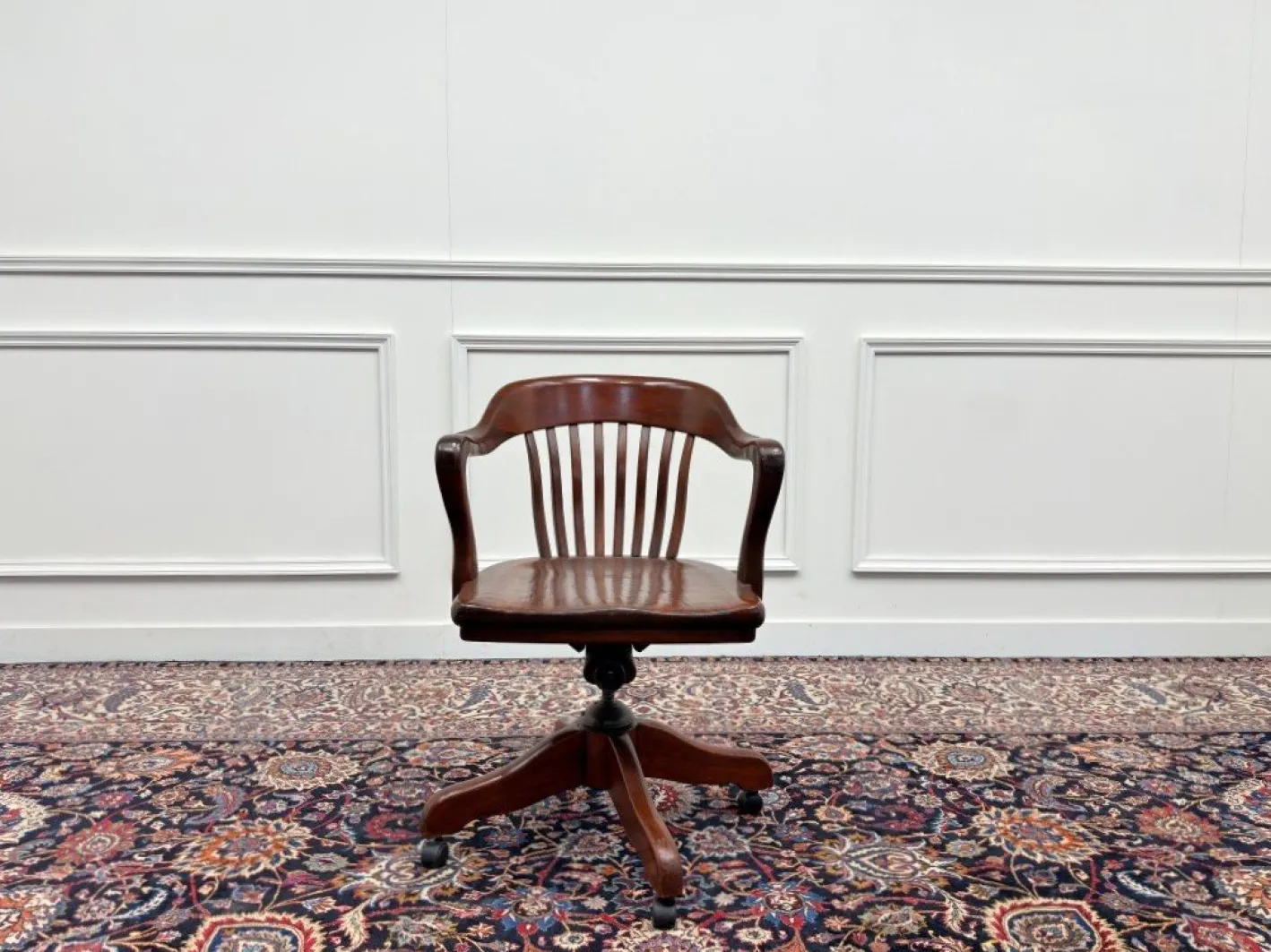 Amerikanischer Bürostuhl aus Teakholz