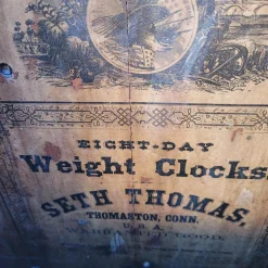 Amerikanische Wanduhr von Seth Thomas