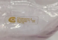 Amethyst Tafelaufsatz aus Muranoglas von Gino Cenedese für Cenedese, 1970er