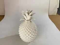 Ananas Eiskübel aus glasierter Keramik mit Deckel, 20. Jh.