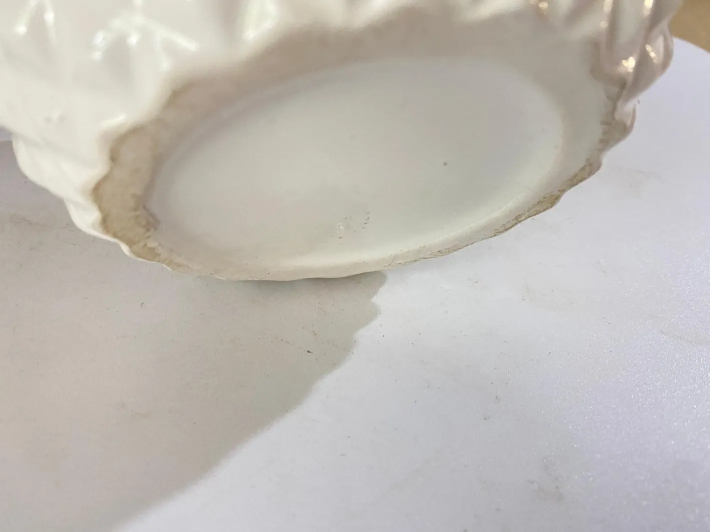 Ananas Eiskübel aus glasierter Keramik mit Deckel, 20. Jh.